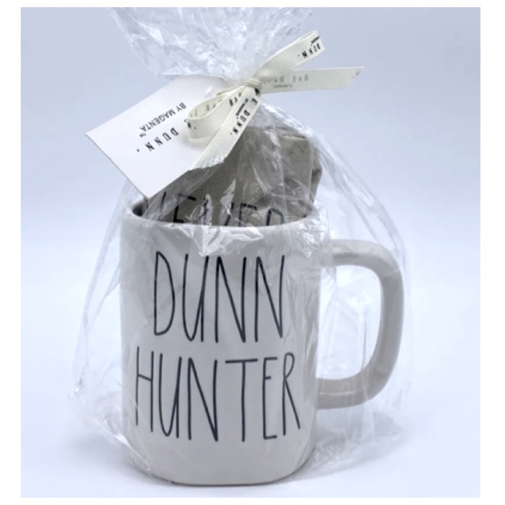 NEW Rae Dunn Dunn Hunter Mug & Tea Towel Set